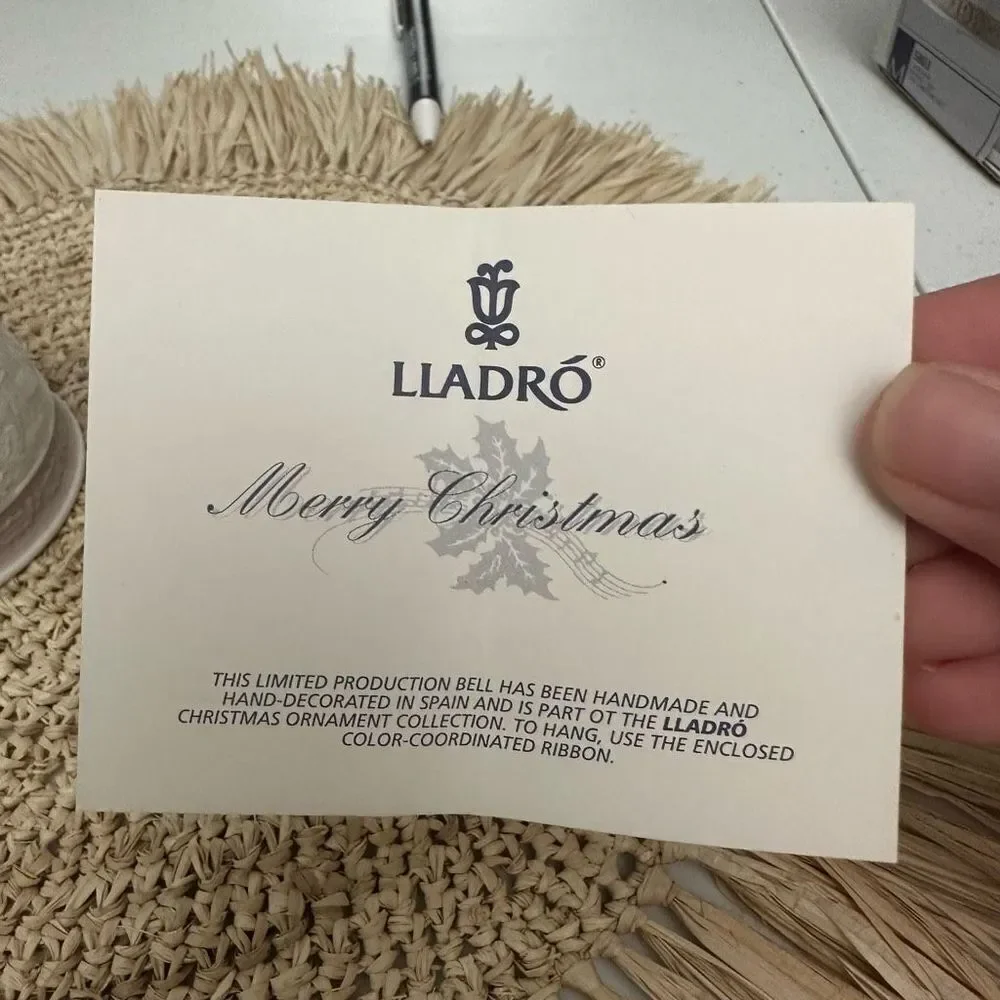 LLADRO Vintage 1991 Christmas Ornament‎ Collection Bell Nativity Scene w/ Box